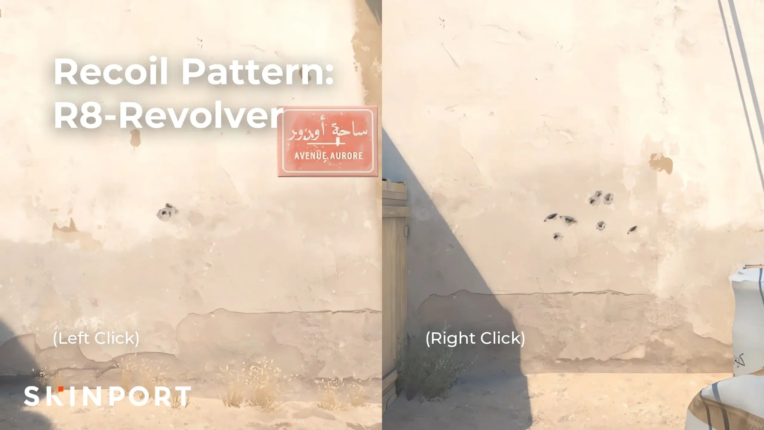 R8左轮后坐力图案