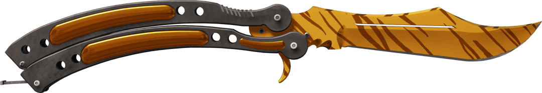 虎牙蝴蝶刀 ★ Butterfly Knife | Tiger Tooth (Factory New)