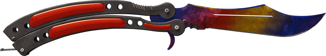 大理石渐变蝴蝶刀 ★ Butterfly Knife | Marble Fade (Factory New)