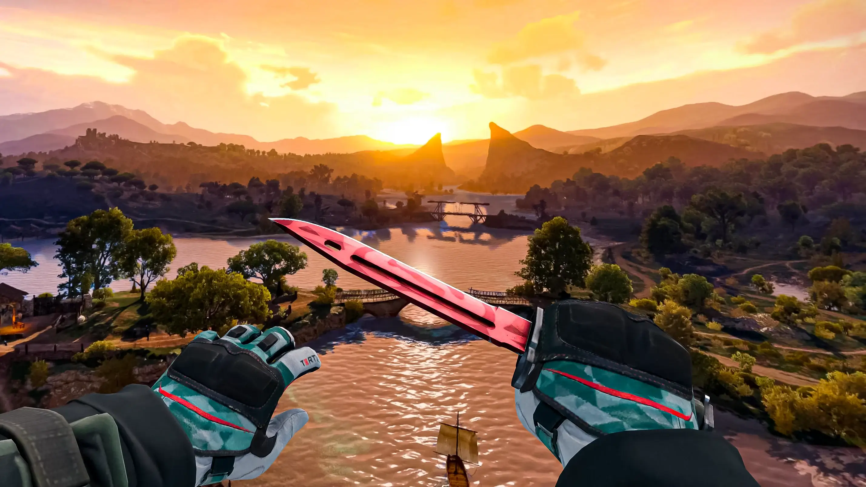 TrilluXe's 刀具和手套组合