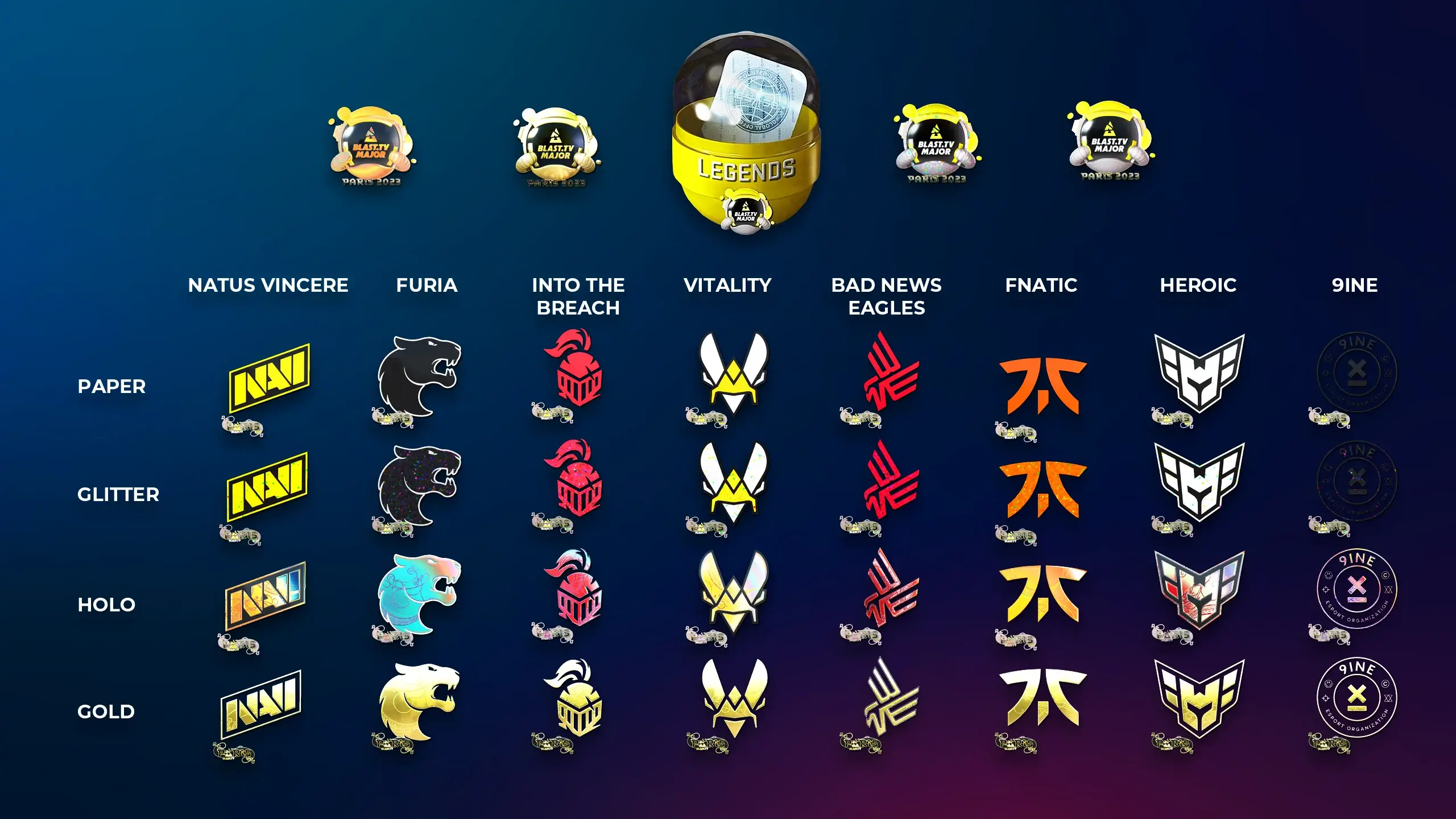 Paris Legends Sticker Capsule