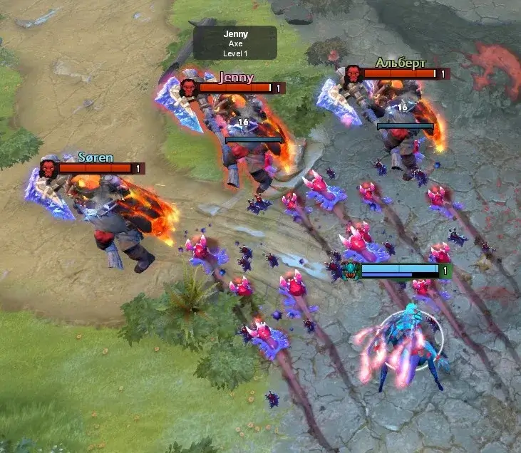 Crimson Cyrridae effect (The Swarm)