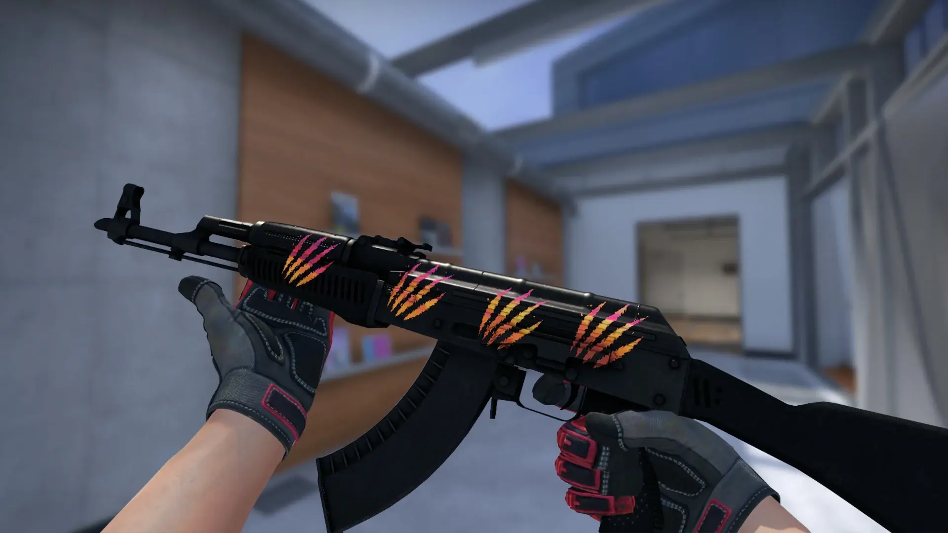 AK Slate + 4x Battle Scarred (Holo) stickers